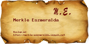 Merkle Eszmeralda névjegykártya